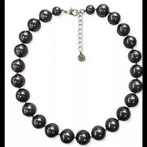 Charter Club SilverTone Faux Pearl Collar Necklace